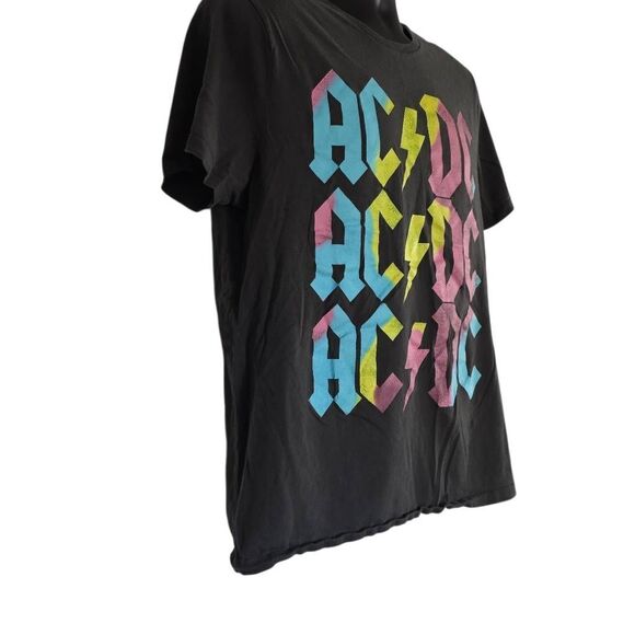 Old Navy Men's Size Large Gray Multicolor ACDC Logo Graphic T-Shirt - Picture 4 of 6